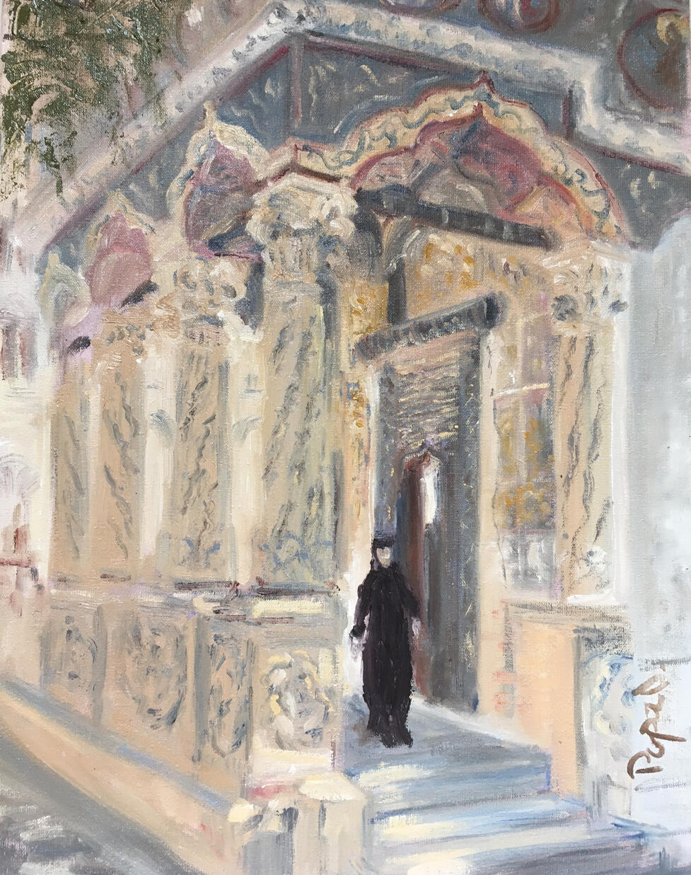 Nun at Stavropoleos, 40x50