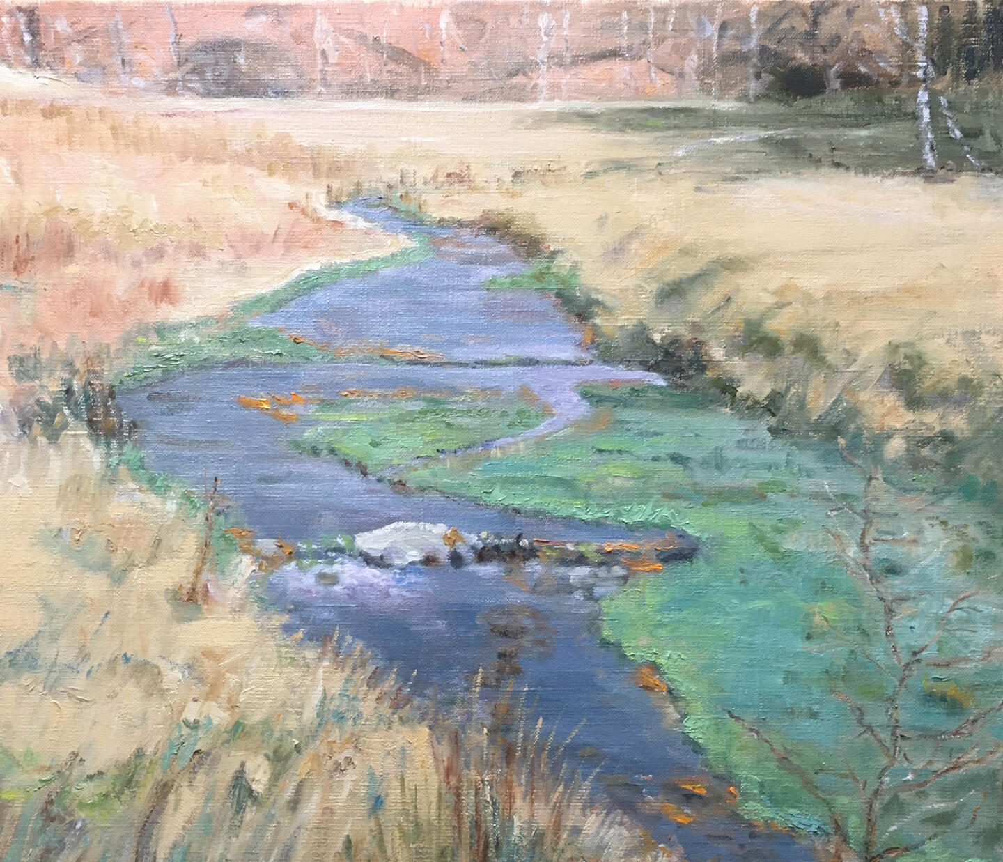 Teleajan Creek, 80x60