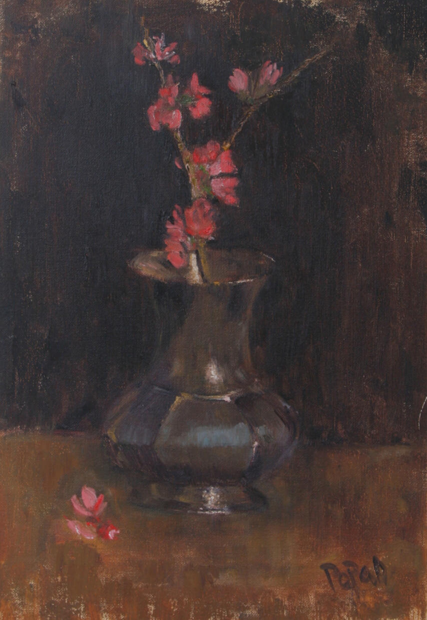 Blook in vase , 20x35