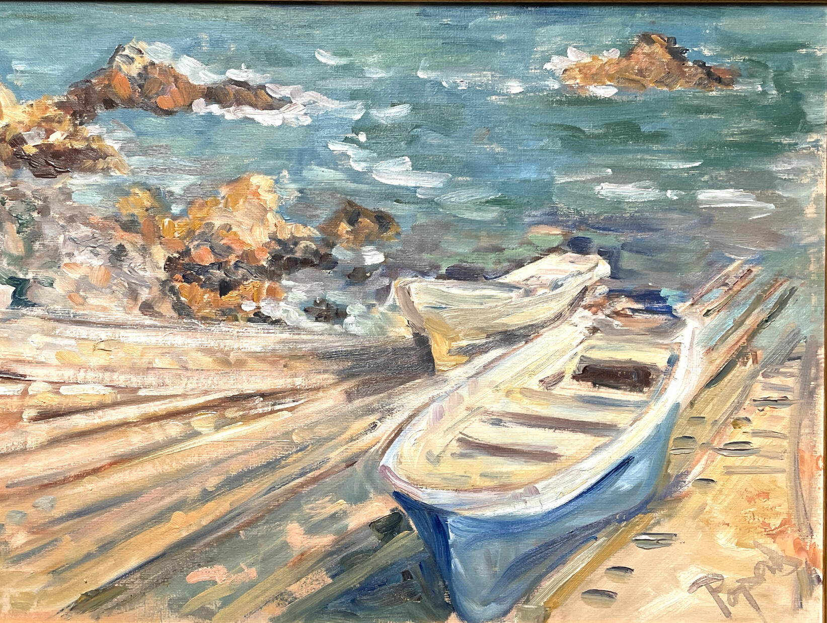 Boats in Tyulenovo, 50x35